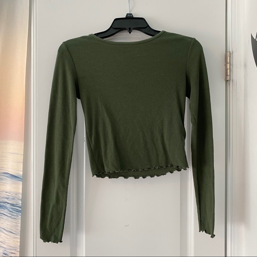 Green H&M Long Sleeve Shirt